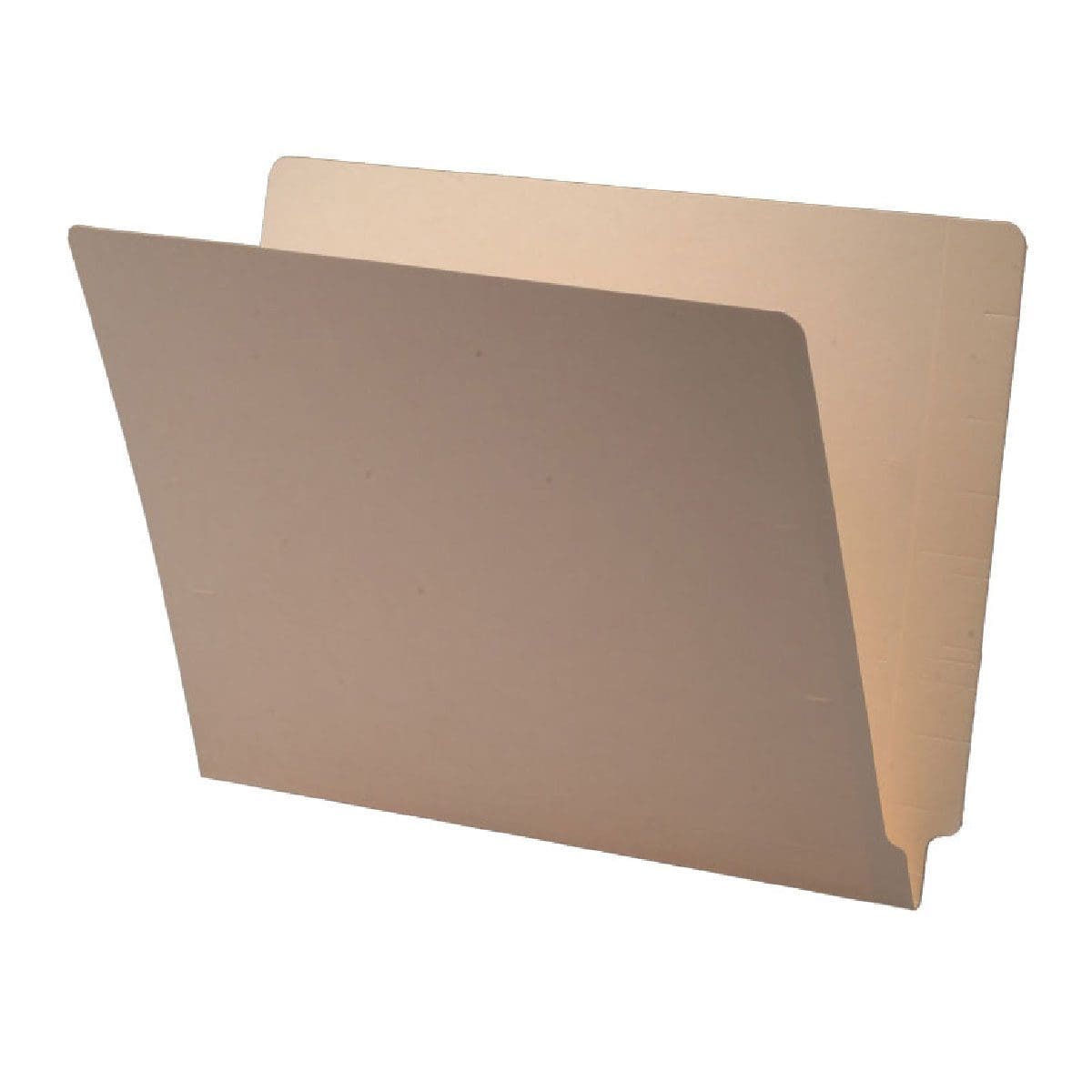 Manila Letter Size Reinforced End Tab Folder, 14 pt Manila Stock