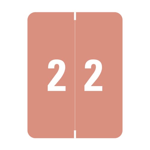 Pink Number Labels Pink Smead XLCC Compatible Numeric Labels of size 2″ x 1-1/2″ with ...